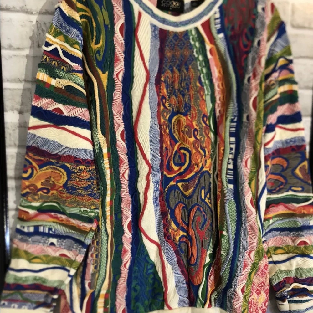 Coogi Sweater Multi Colors size XL Clean